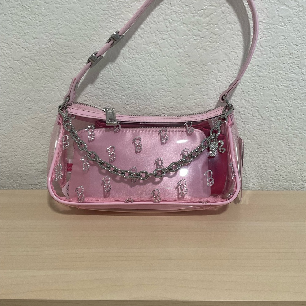 Barbie Aldo Clear Pink Shoulder Bag